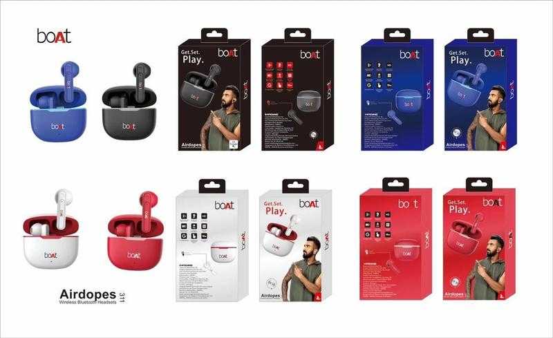 Boat Airdopes 311 Wireless Bluetooth In the Ear With mic Yes