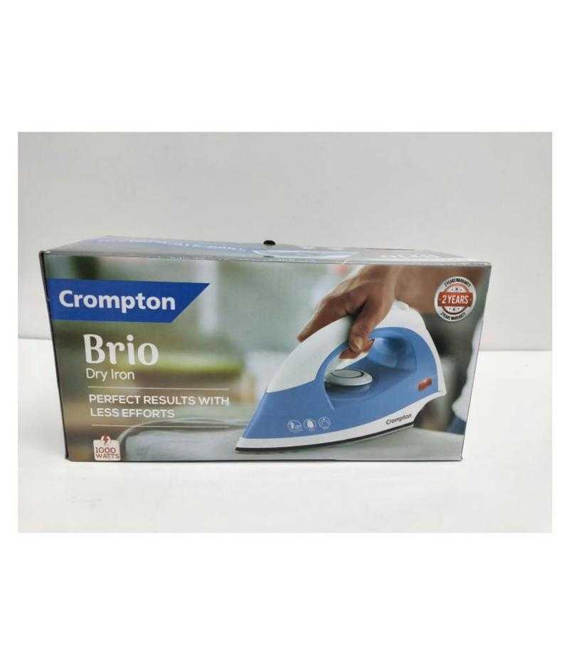 Crompton ACGEI BRIO 1000 W Dry Iron White Sky Blue Udaan