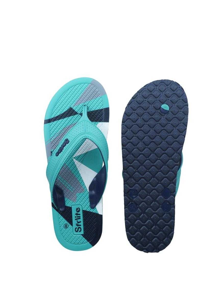 SFR SK PRIME 14 C GREEN NAVY HAWAI CHAPPAL Pvc Casual Wear