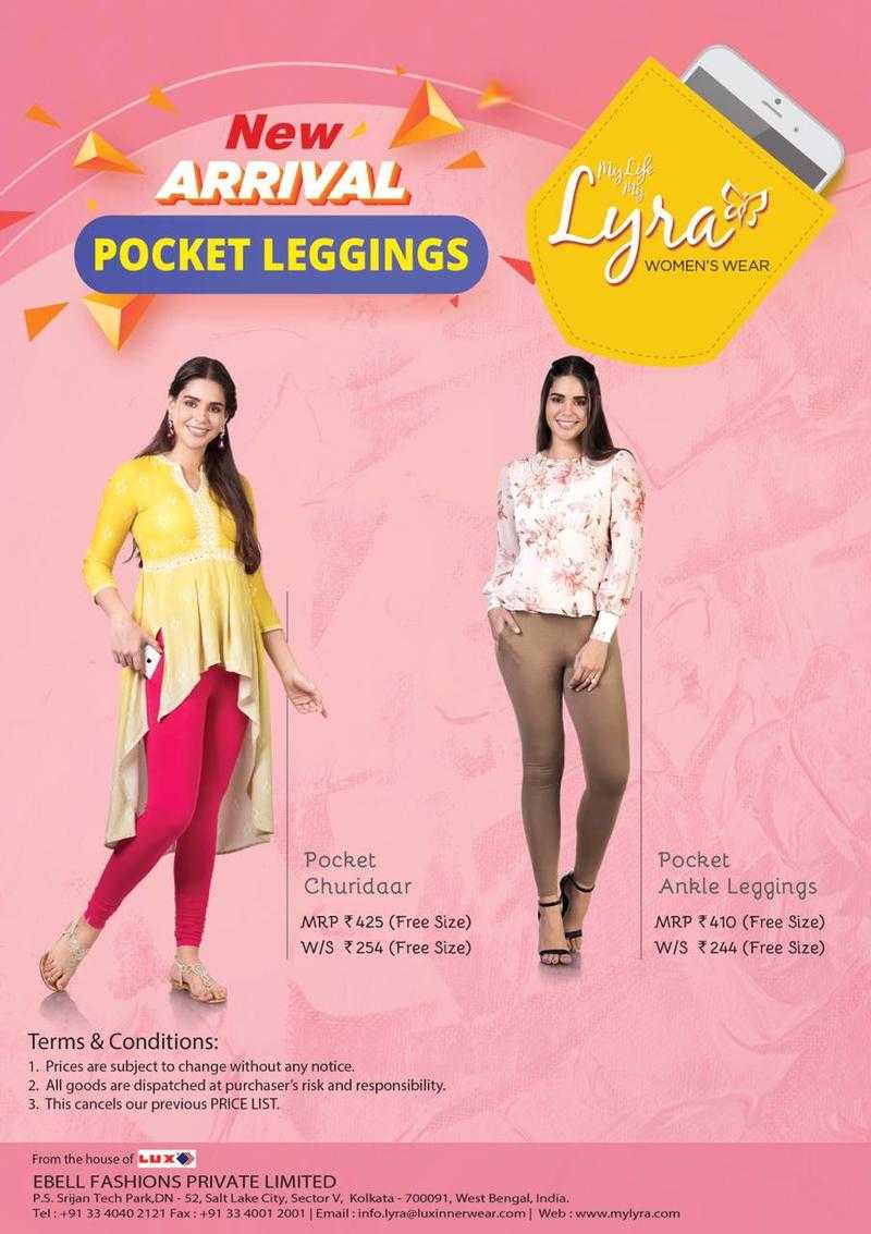 Lyra Hosiery 2 Way Normal Cut Solid Plain Ankle Length Legging