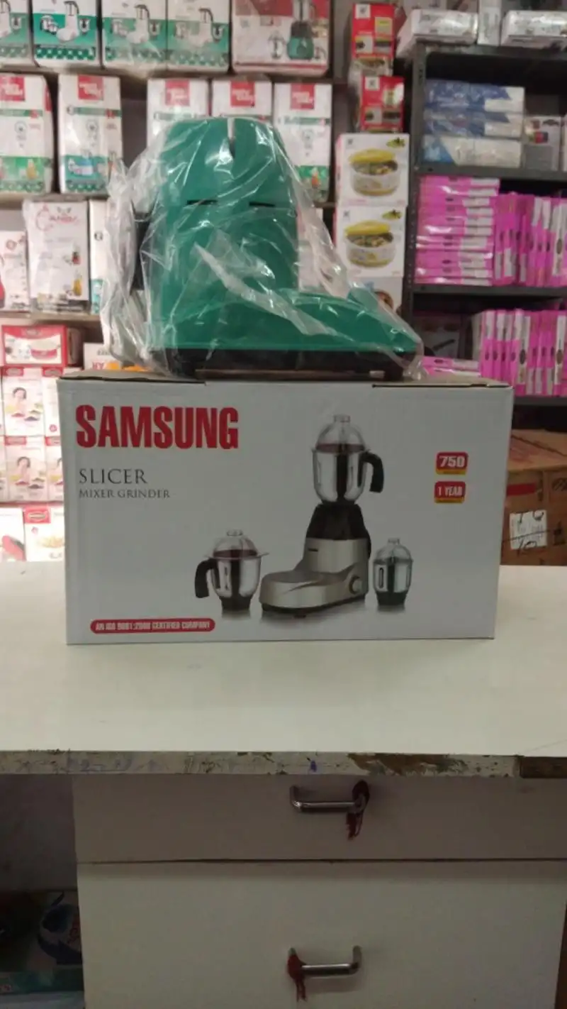 Samsung Slicer 550 W Aluminium Winding L Shape Mixer Grinder 3