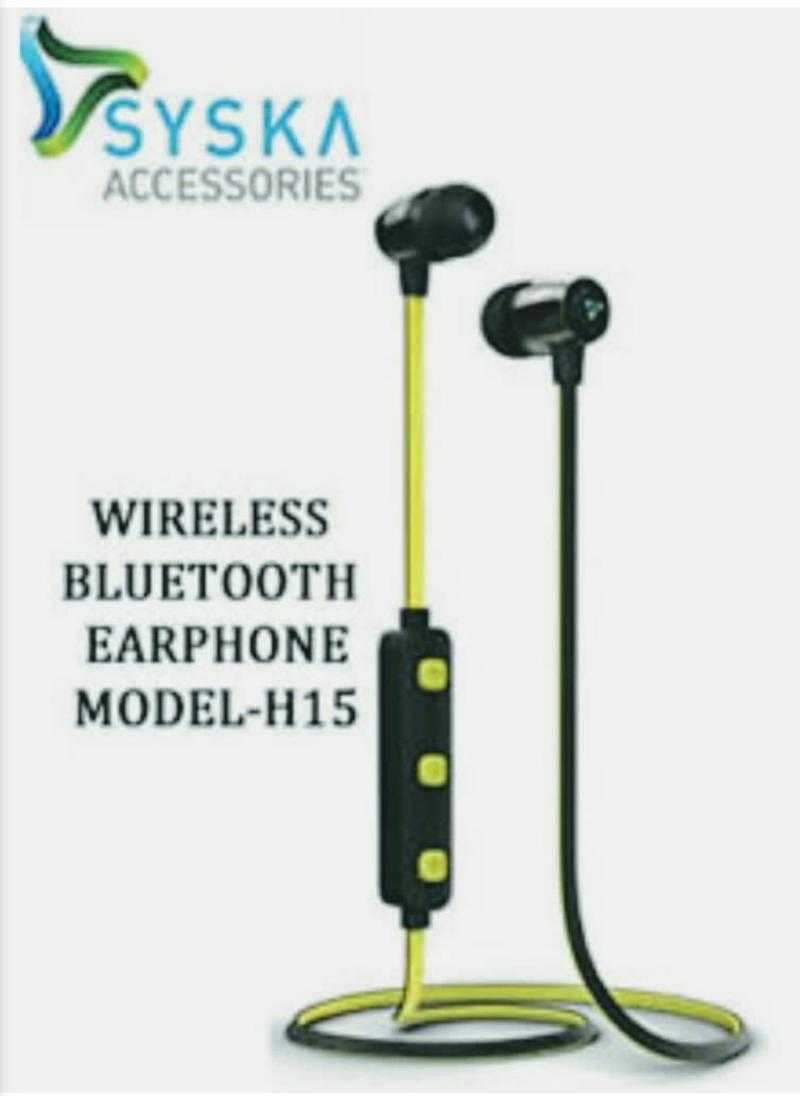 SYSKA Wireless Bluetooth Earphone Model H15 With Box Packing