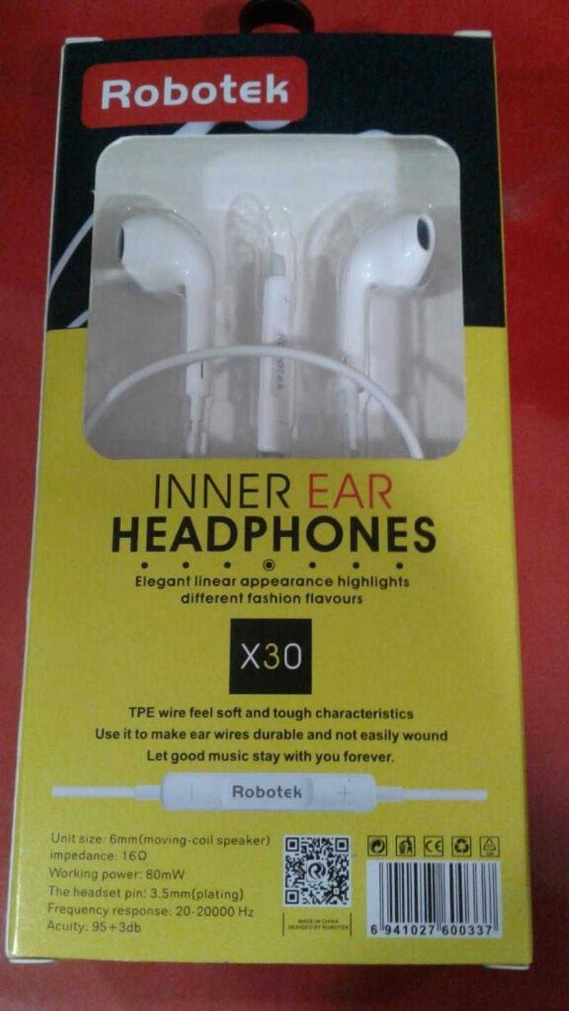 Robotek earphone x30 new arrivals