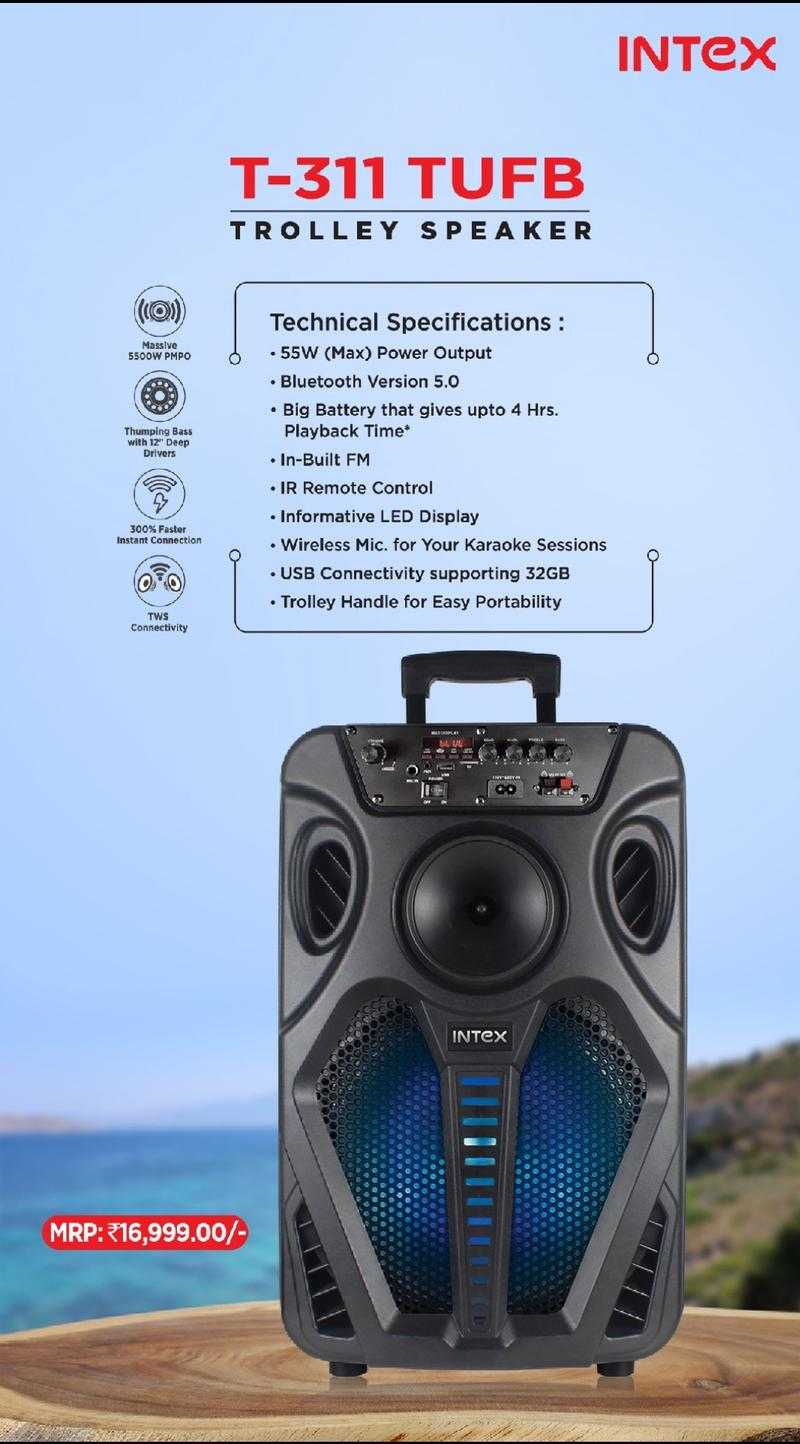Intex trolley speaker on sale