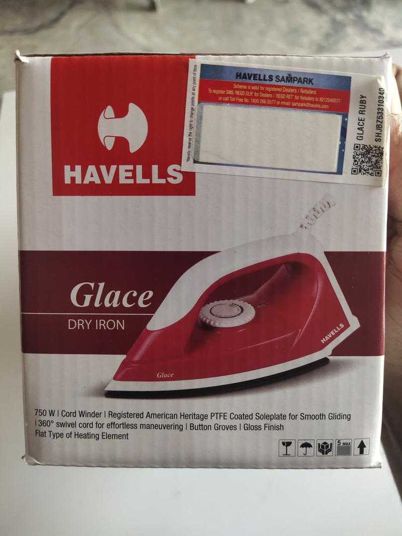 Havells top iron glace