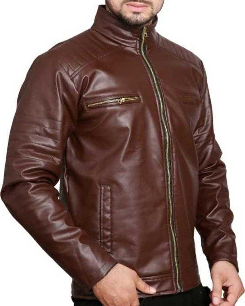 STYLORIUM Rexine Full Sleeves Leather Jackets for Men Set Of 10