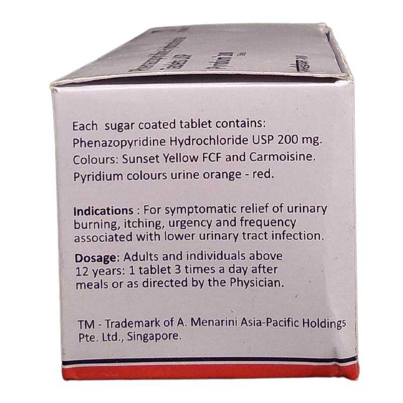 Pyridium tablet 200 mg
