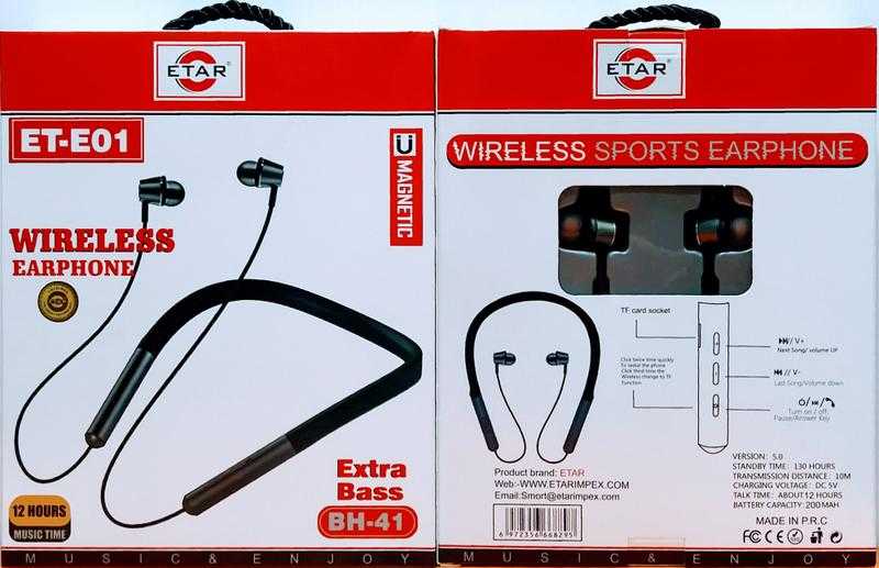 ETAR WIRELESS EARPHONE ET BH41 Udaan B2B Buying for Retailers