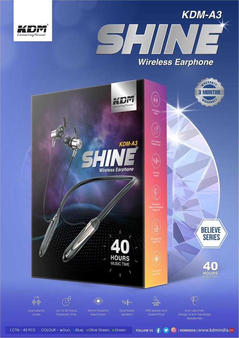 Kdm a3 top bluetooth headset