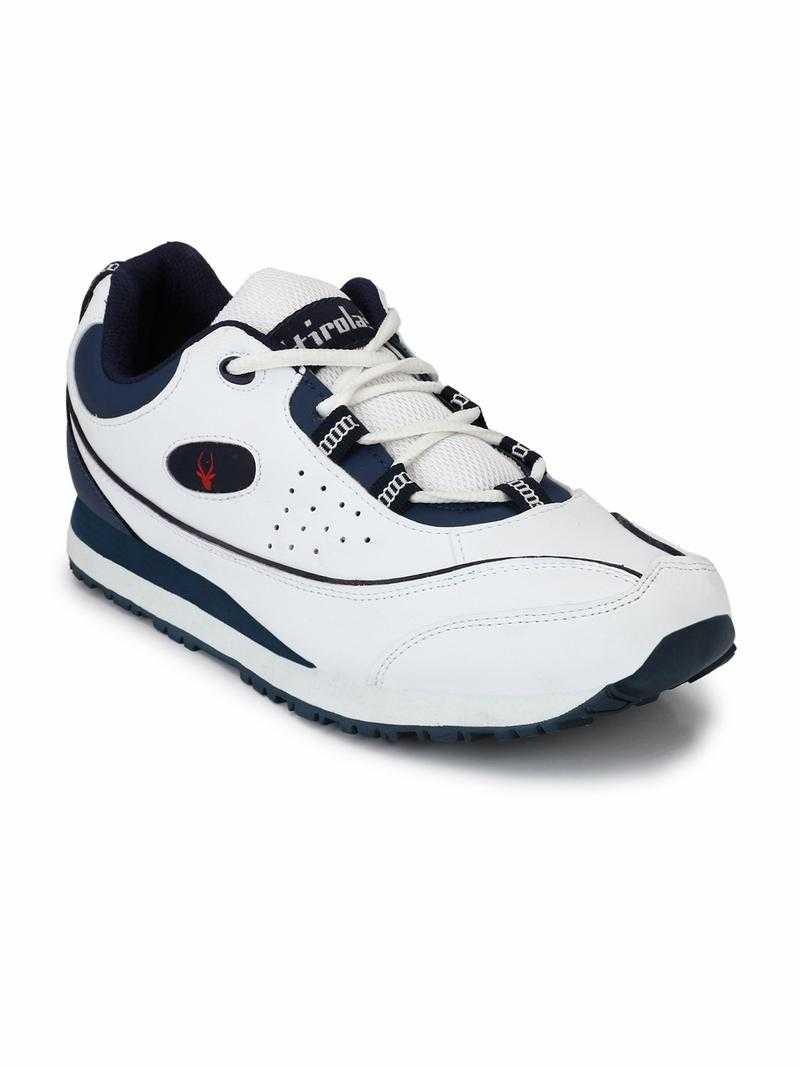 Hirolas HRO1887 Faux Leather Sports Wear Running Shoes White 6