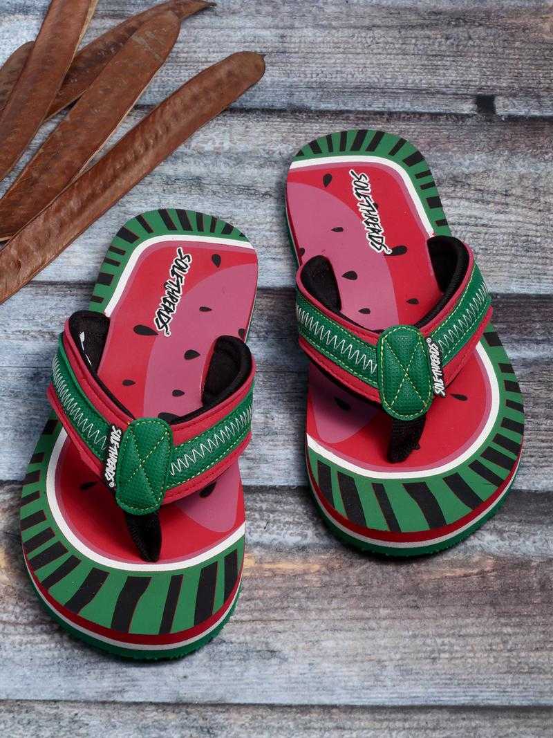 Kids red flip flops hotsell