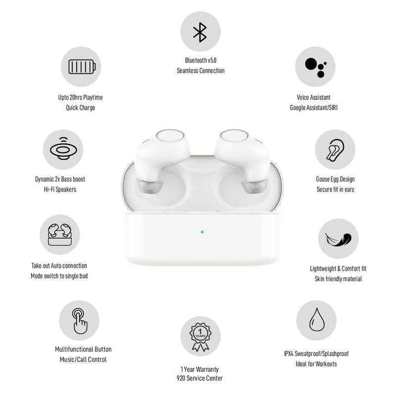 Infinix XE15 Wireless Bluetooth In the Ear With mic Yes