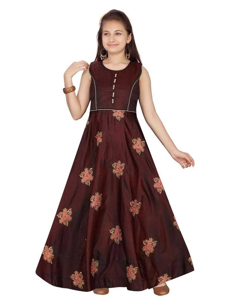 Buy Aarika Girls Self Design Net Fabric Party Wear Ball Gown Online  2299  from ShopClues