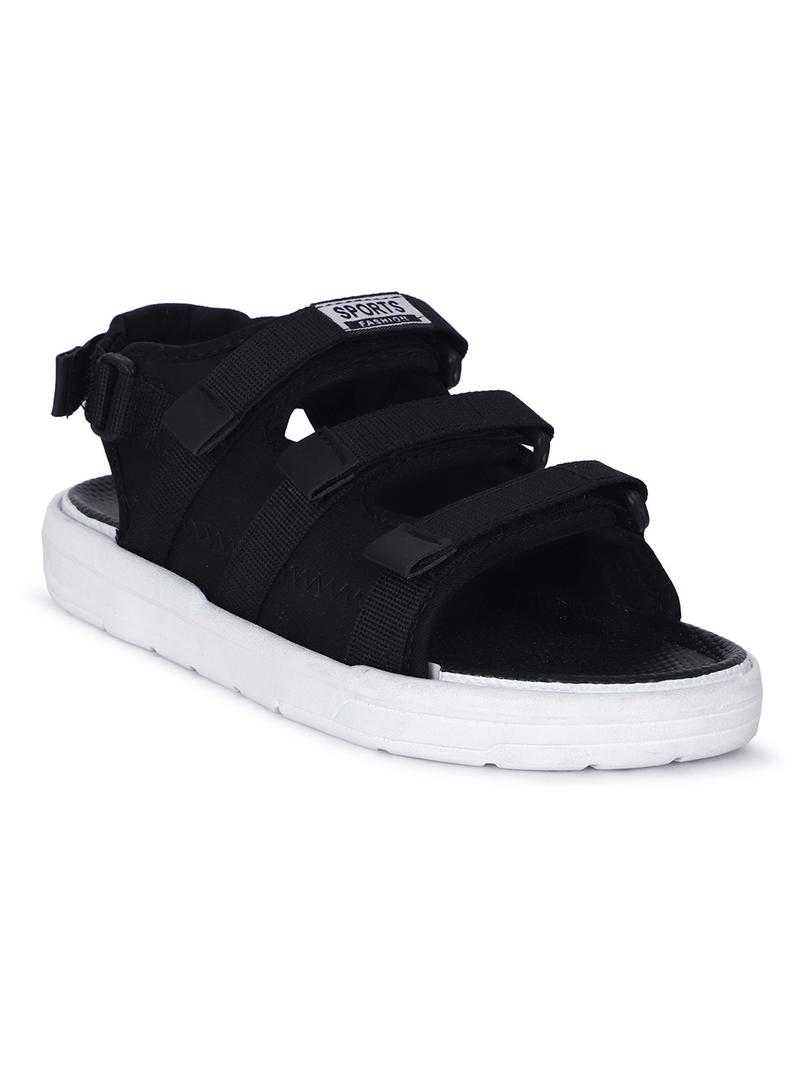 Aadi Sandal Textile Casual Wear Slip on Sandals Black 6 Uk 24