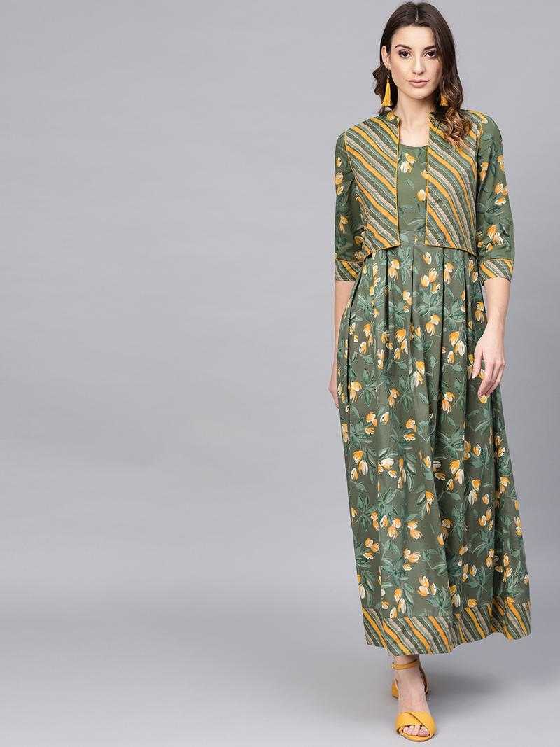 Aks green maxi dress outlet