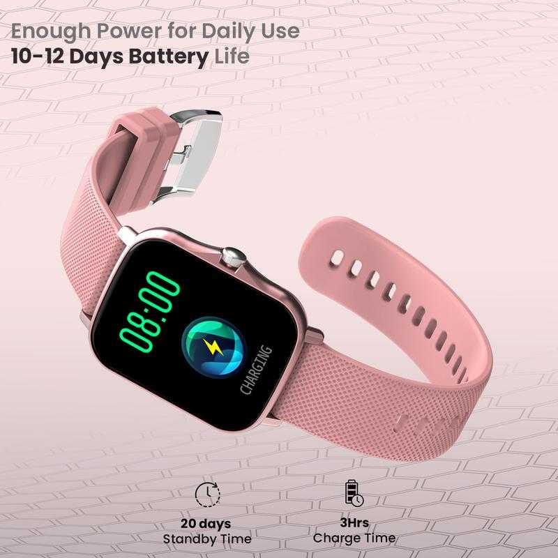 Ptron Pulsefit F21 Plus Smartwatch with 1.7 Full Touch Color