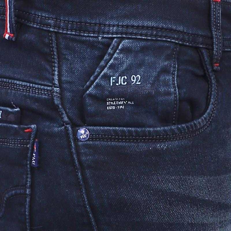 Flu Medium Faded Washed Narrow Fit 5 Pocket Faded Washed Jeans