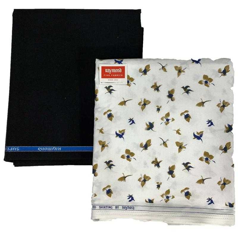 Raymond Printed Shirt And Trouser Cut Piece Combo Pack Udaan