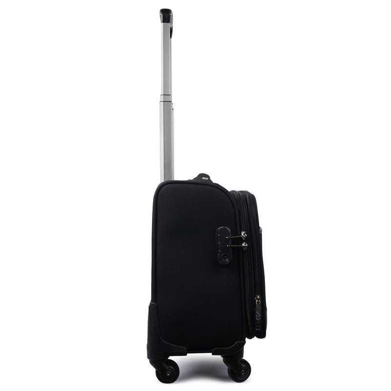 NOVEX Polyester Overnighter Laptop Trolley Bag Black NXON625BK