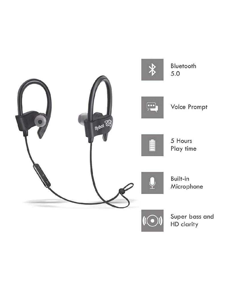 Flybot Wave in Ear Sport Wireless Bluetooth Earphone with Mic and