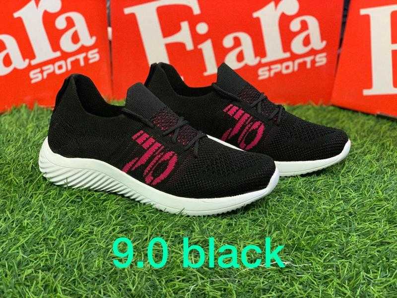 Fiara D lite 9.0 Flyknit Smart Casual Casual Shoes Black 4 Uk