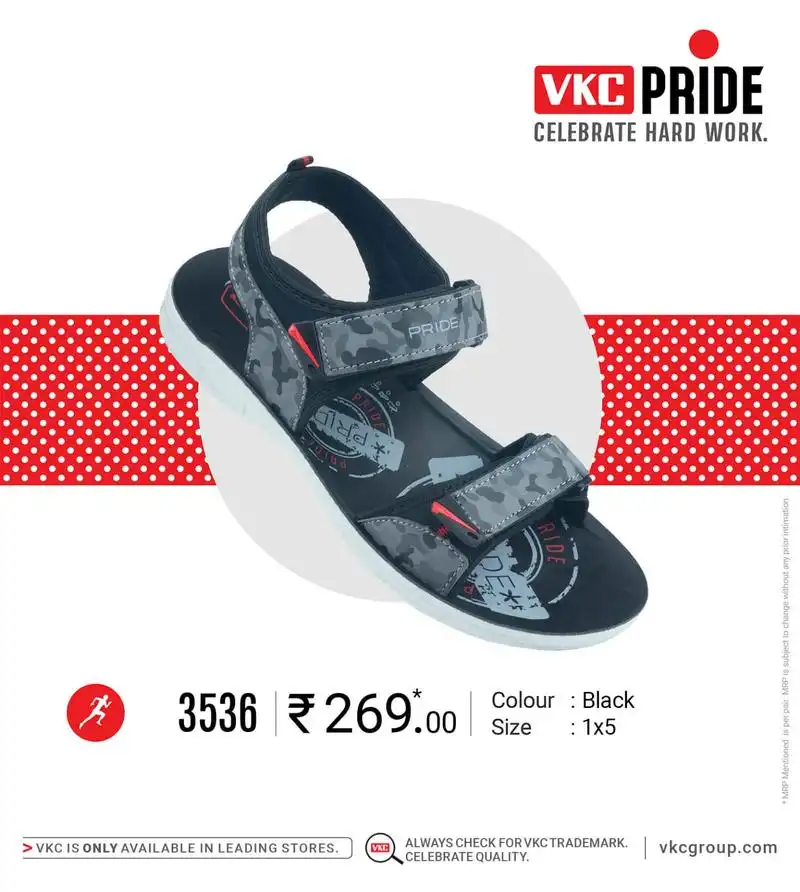 Vkc pride best sale black sandals