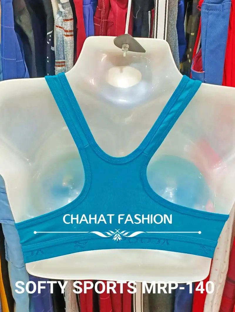 Pooja Ragenee Mould Sports Non Padded Bra at Rs 80/piece, New Items in  Indore
