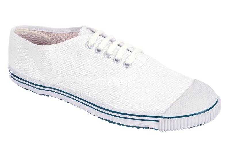 BINNY Bounce White Fabric PT Shoes 6 UK 23 EU 7 UK 24 EU 8