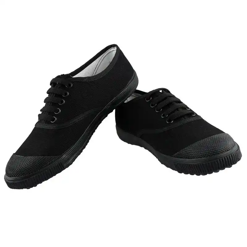 Bata black canvas shop school shoes