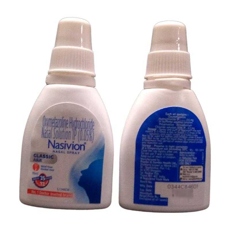 Nasivion nasal hotsell spray