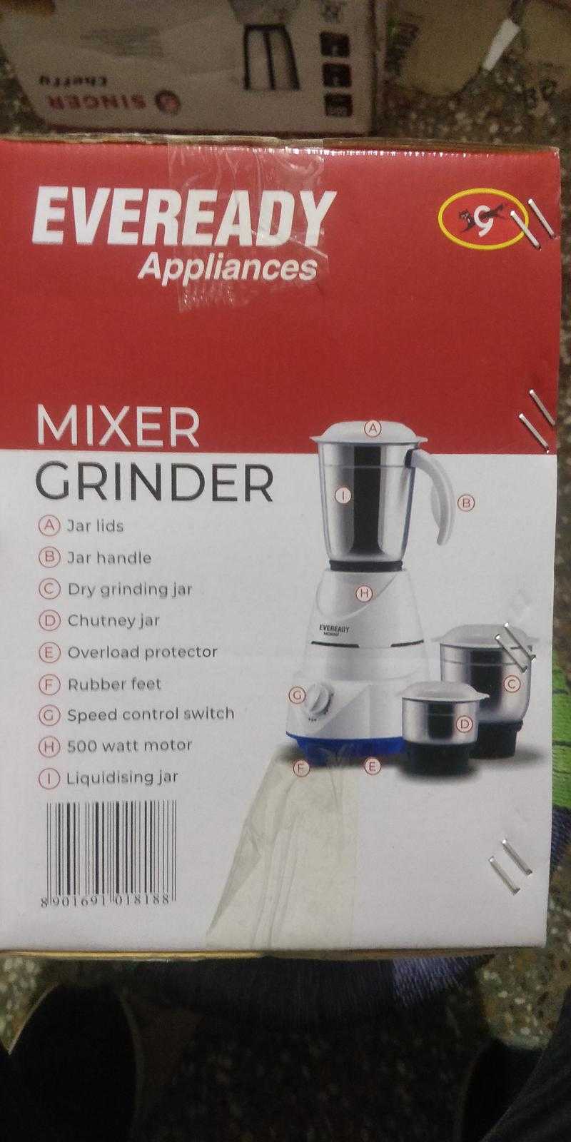 Eveready mg500i on sale mixer grinder