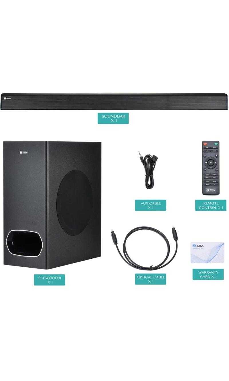 Zoook Rocker Studio One 130W Black Stereo Wired Wireless