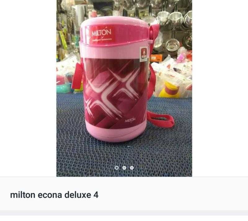 MILTON Econa Deluxe Plastic Lunch Box 4 Containers 1200 ml
