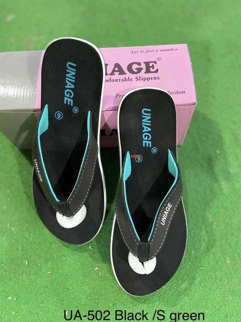 Uniage UA 502 Black C green EVA Home Wear Black 5 Uk 38 Eu 6