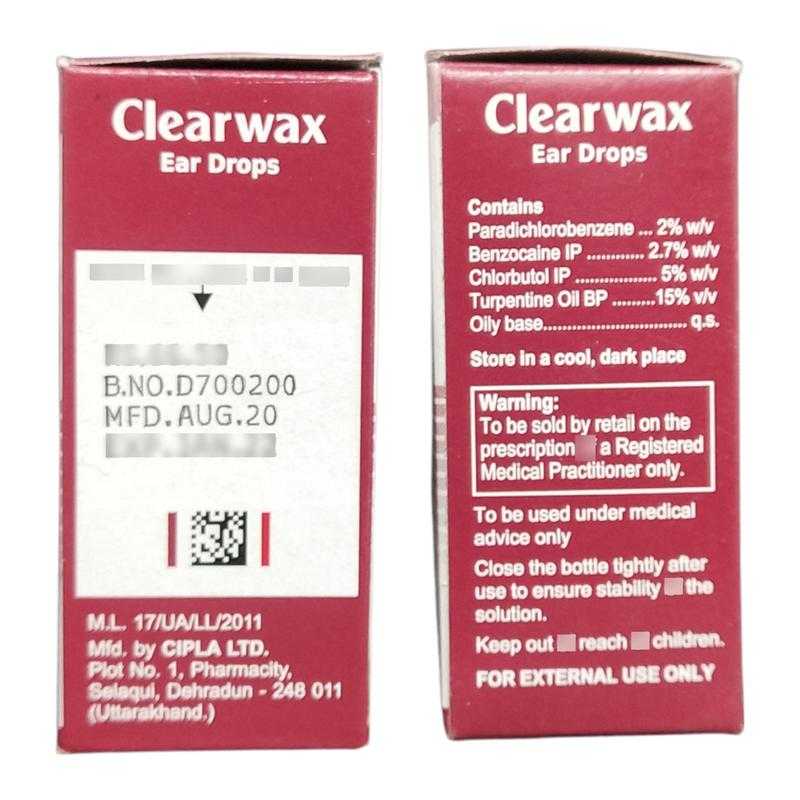 Clear wax discount