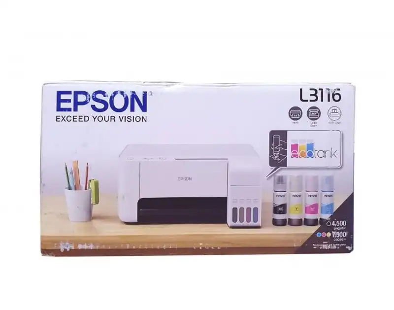 EPSON L3116 Color A4 All in ONE Printer with one year brand