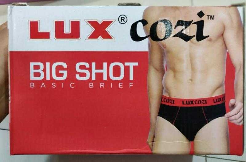 Pure Cotton Plain Lux Cozi Big Shot Brief Underwear, Briefs, Size