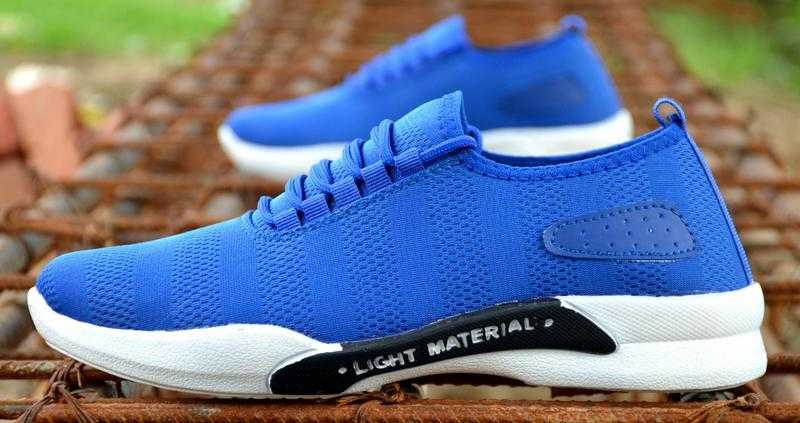 ShoeAdda 566 Synthetic Sports Wear Running Shoes Blue 6 Uk 40