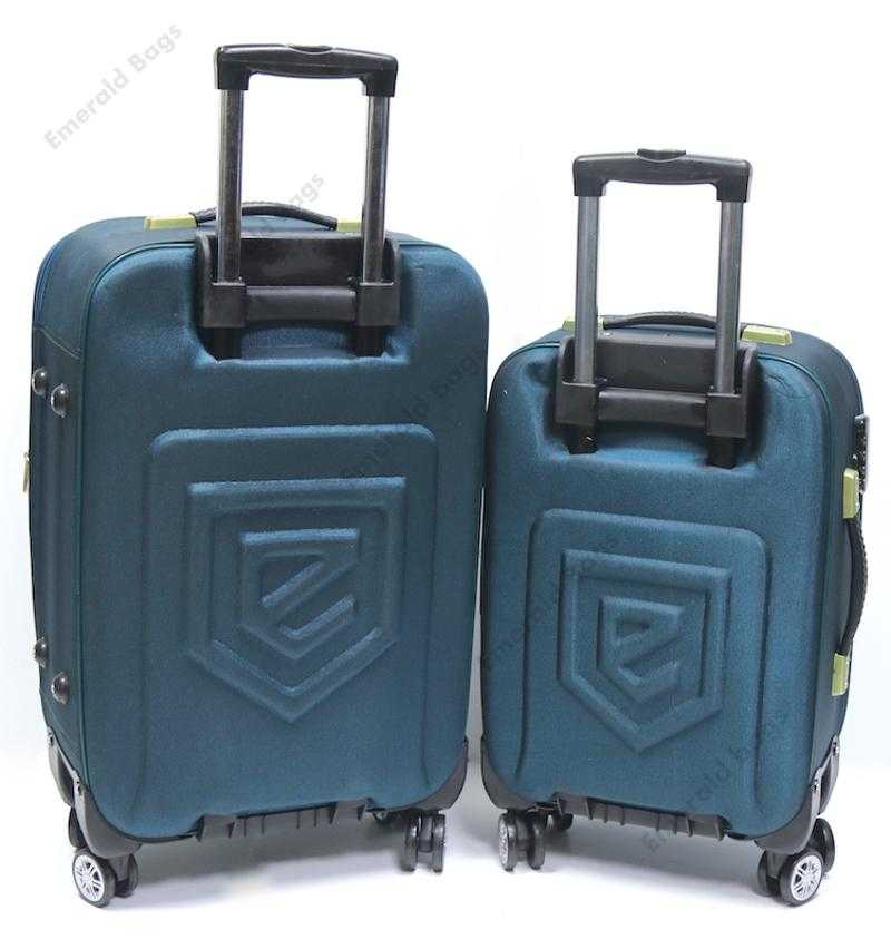 Emerald Bags Soft Body Suitcase and Trolley Bag Set of 1 Green