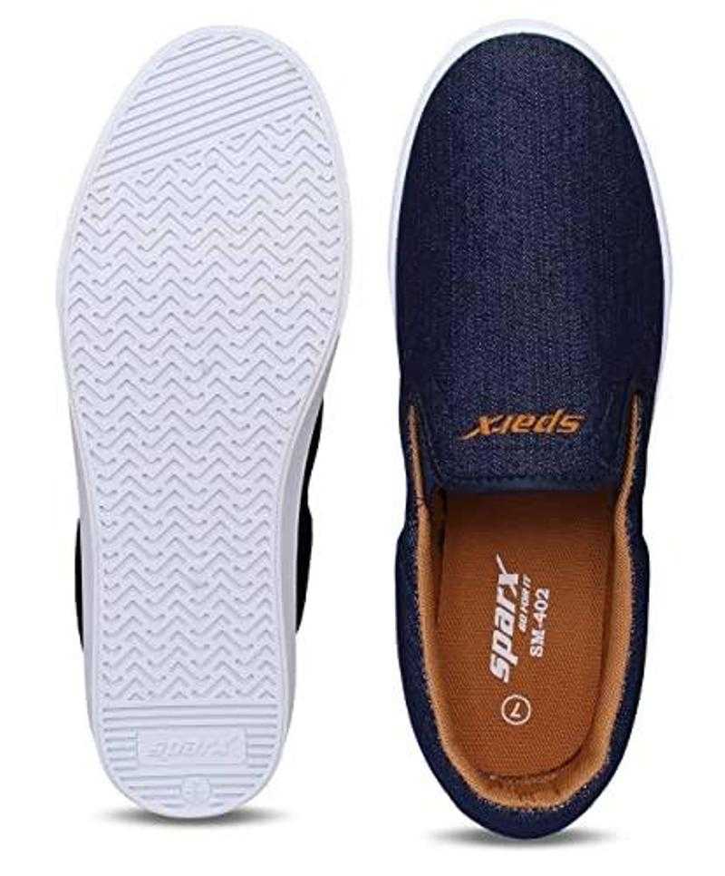 Sparx SM 402 6X10 NAVY BLUE MRP 499 Canvas Smart Casual