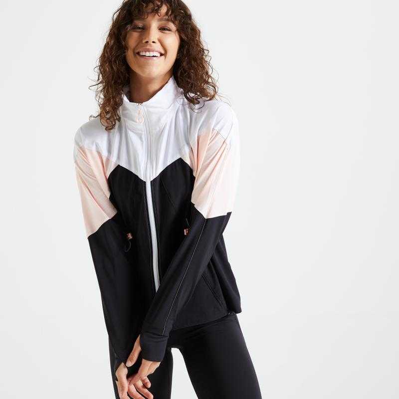 Decathlon Sports Wear Solid Dri fit Sports Jackets for Women