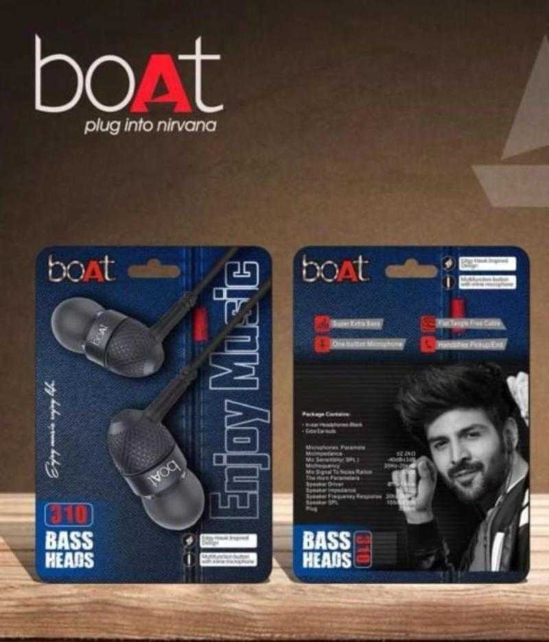 Boat 310 Bass Wired In the Ear With mic Yes Assorted Udaan