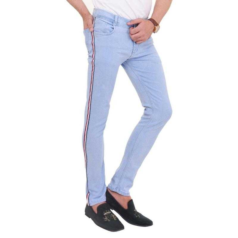 Skyblue Men jeans with side patti Udaan B2B Buying for Retailers
