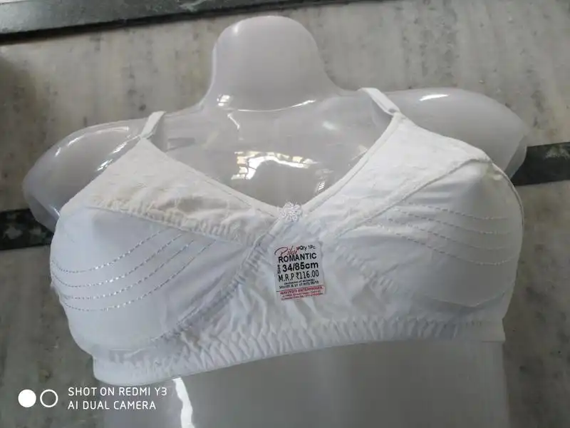 Women's cotton chikan white bra  Udaan - B2B Buying for Retailers