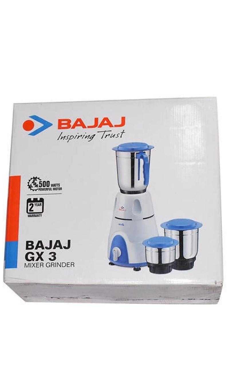 Bajaj gx3 mixer shop grinder 500w price
