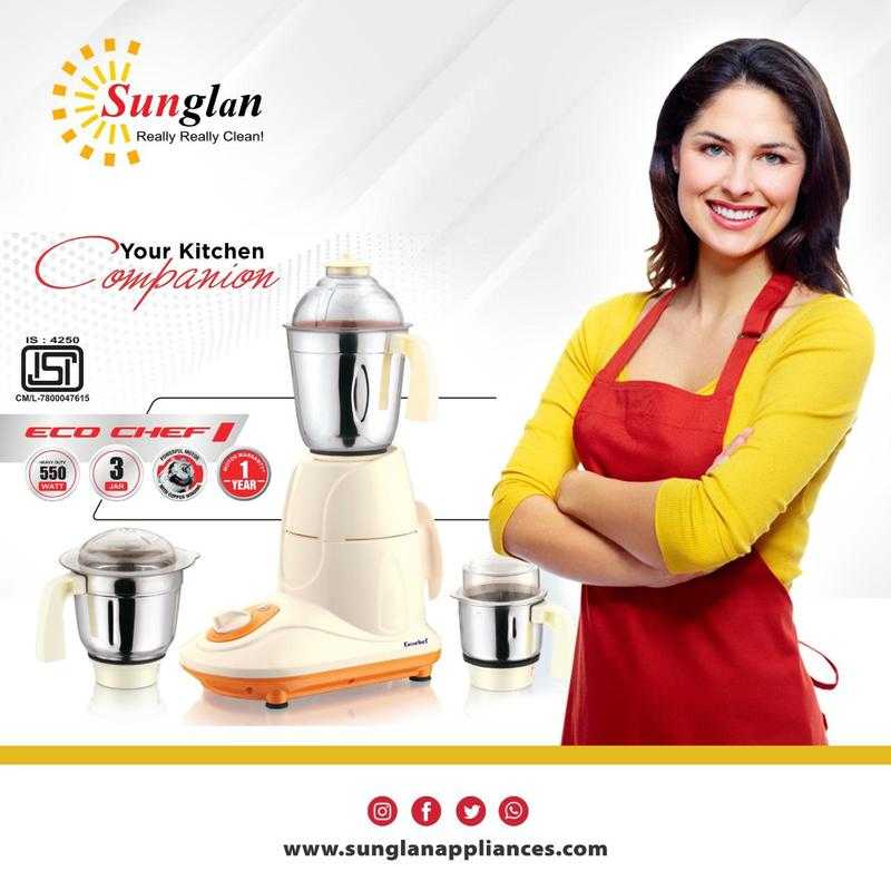 Copper winding mixer grinder outlet