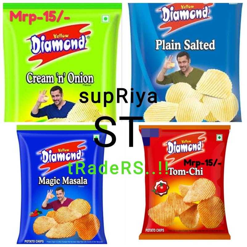 Yellow Diamond Chips 15 120Pcs Lays Udaan B2B Buying for