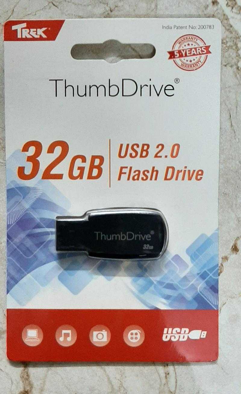 Trek ThumbDrive USB 2.0 Pen Drive 32 GB Black Udaan B2B
