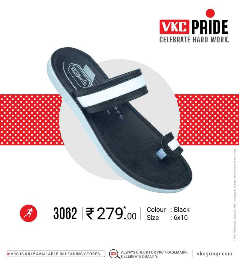 VKC PRIDE 3062 BLACK 6x10 Synthetic Casual Wear Black 10 Uk