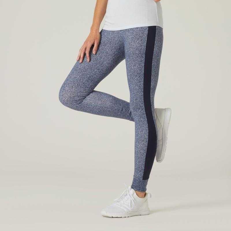 Decathlon Synthetic Strechable Ruby Cut V Cut Printed Yoga